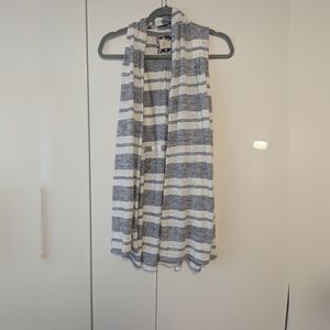 Anthropologie Open Striped Vest